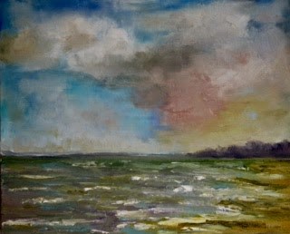 "I Must Be A Mermaid...." original fine art by Maggie Flatley "I Must Be A Mermaid...." original fine art by Maggie Flatley