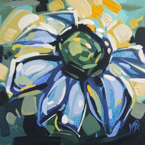 "Flower Abstraction 195" original fine art by Roger Akesson "Flower Abstraction 195" original fine art by Roger Akesson
