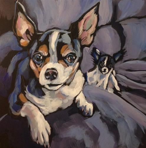 "Bella And Jackson" original fine art by Kat Corrigan "Bella And Jackson" original fine art by Kat Corrigan