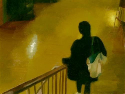 "THE DREAM - IN THE STATION" original fine art by Nancy Herman "THE DREAM - IN THE STATION" original fine art by Nancy Herman