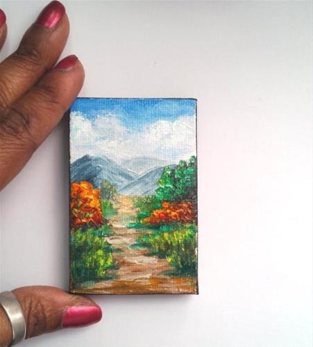 "Fall landscape" original fine art by Camille Morgan "Fall landscape" original fine art by Camille Morgan