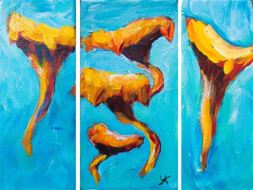 "Chanterelles" original fine art by Yulia Kazansky "Chanterelles" original fine art by Yulia Kazansky