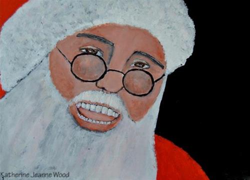 "Santa Claus" original fine art by Katie Jeanne Wood "Santa Claus" original fine art by Katie Jeanne Wood