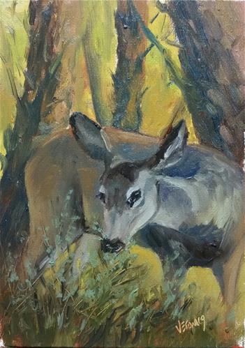 "Sunlight and Sage-study" original fine art by Veronica Brown "Sunlight and Sage-study" original fine art by Veronica Brown