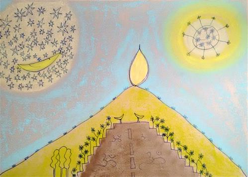 "Mountain of Light" original fine art by Adéla Svobodová "Mountain of Light" original fine art by Adéla Svobodová