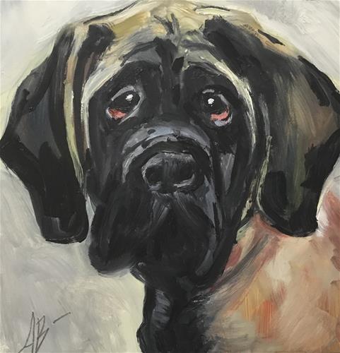 "Mastiff" original fine art by Annette Balesteri "Mastiff" original fine art by Annette Balesteri