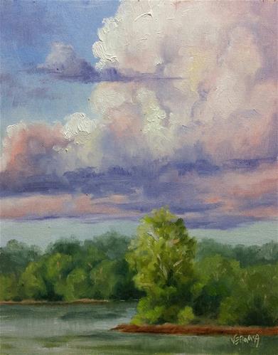 "Summer 2-en plein air" original fine art by Veronica Brown "Summer 2-en plein air" original fine art by Veronica Brown