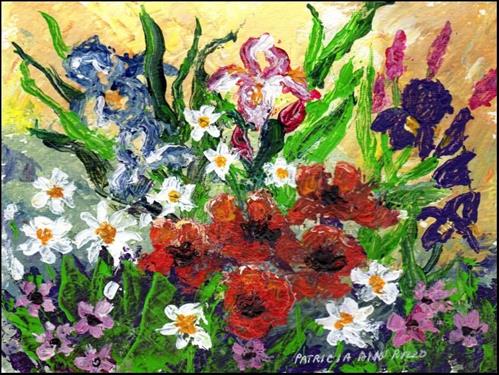 "Wild Bouquet Palette Knife" original fine art by Patricia Ann Rizzo "Wild Bouquet Palette Knife" original fine art by Patricia Ann Rizzo