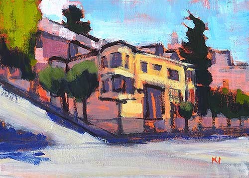 "Russian Hill" original fine art by Kevin Inman "Russian Hill" original fine art by Kevin Inman