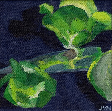"Sprouts and Knife" original fine art by J M Needham "Sprouts and Knife" original fine art by J M Needham
