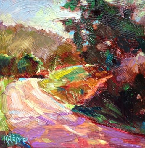 "Mile Marker" original fine art by Kathleen Redmer "Mile Marker" original fine art by Kathleen Redmer