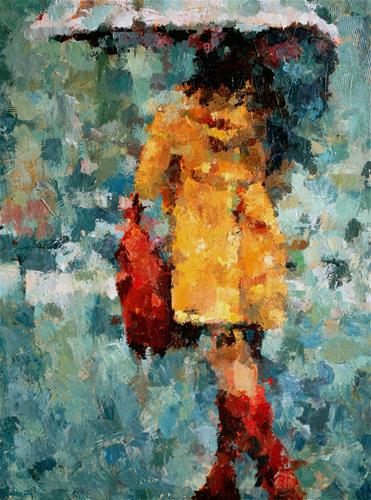 "Those Boots" original fine art by Nava Judith "Those Boots" original fine art by Nava Judith
