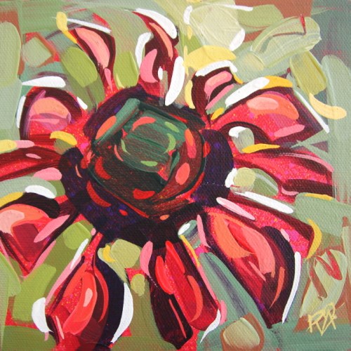 "Flower Abstraction 193" original fine art by Roger Akesson "Flower Abstraction 193" original fine art by Roger Akesson