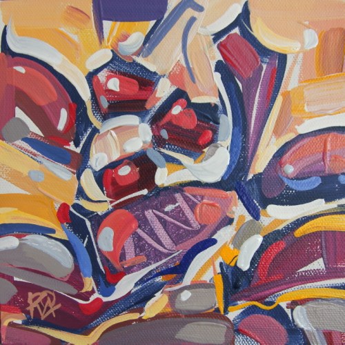 "Autumn Berry Abstraction 23" original fine art by Roger Akesson "Autumn Berry Abstraction 23" original fine art by Roger Akesson