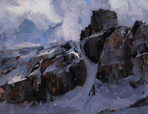 "The Mountain" original fine art by Tibor Nagy "The Mountain" original fine art by Tibor Nagy