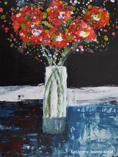 "Flower Series No 75" original fine art by Katie Jeanne Wood "Flower Series No 75" original fine art by Katie Jeanne Wood