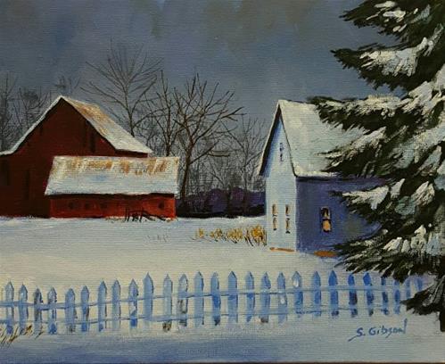 "Ted Baird's Farm House" original fine art by Steve Gibson "Ted Baird's Farm House" original fine art by Steve Gibson