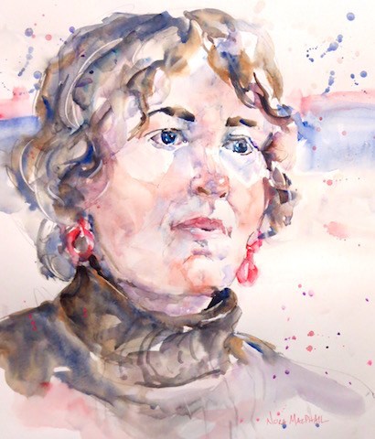 "lost in thought" original fine art by Nora MacPhail "lost in thought" original fine art by Nora MacPhail