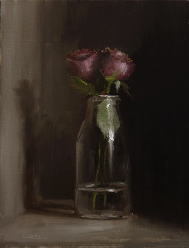 "Bottle of Roses" original fine art by Neil Carroll "Bottle of Roses" original fine art by Neil Carroll
