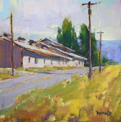 "Farm Road" original fine art by Cathleen Rehfeld "Farm Road" original fine art by Cathleen Rehfeld