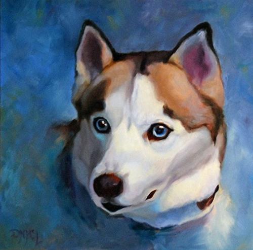 "Jillian's Dog 2" original fine art by Dorothy McLennan "Jillian's Dog 2" original fine art by Dorothy McLennan