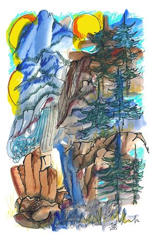 "Yosemite Impressions" original fine art by Tonya Doughty "Yosemite Impressions" original fine art by Tonya Doughty