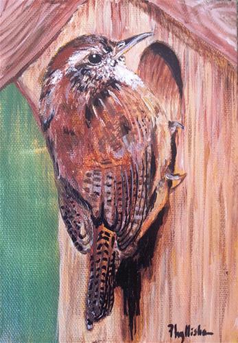 "House Wren" original fine art by Phyllisha Hamrick "House Wren" original fine art by Phyllisha Hamrick