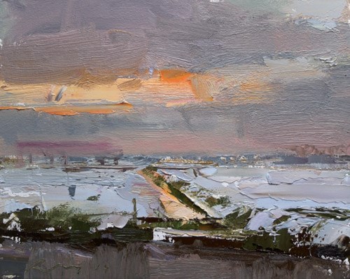 "Painting Snow" original fine art by Roos Schuring "Painting Snow" original fine art by Roos Schuring