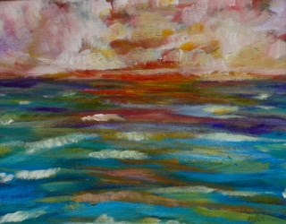 "Pinktacular" original fine art by Maggie Flatley "Pinktacular" original fine art by Maggie Flatley
