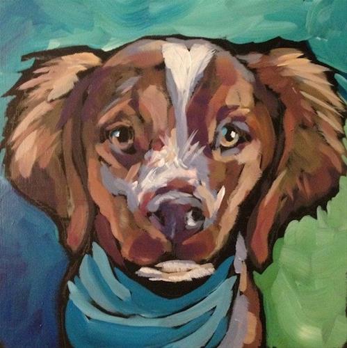 "July 23, Belle" original fine art by Kat Corrigan "July 23, Belle" original fine art by Kat Corrigan
