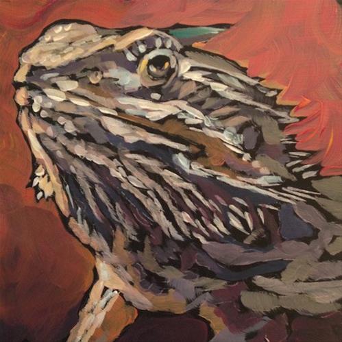 "March 28, Valentine!" original fine art by Kat Corrigan "March 28, Valentine!" original fine art by Kat Corrigan
