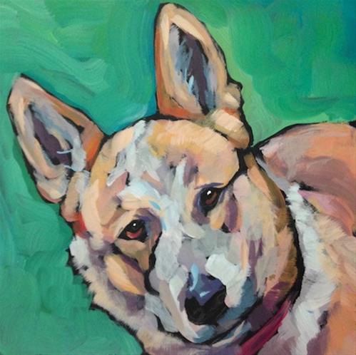 "July 16, Pepper" original fine art by Kat Corrigan "July 16, Pepper" original fine art by Kat Corrigan