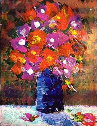 "Flowers" original fine art by Barbara Beckmann "Flowers" original fine art by Barbara Beckmann
