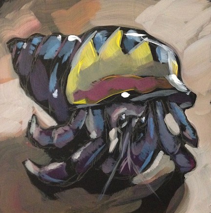 "March 1, Picky" original fine art by Kat Corrigan "March 1, Picky" original fine art by Kat Corrigan