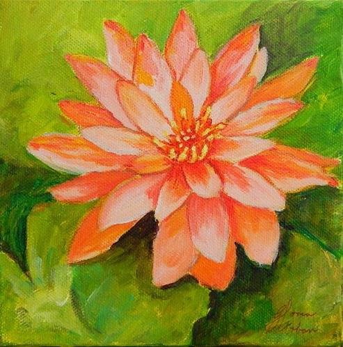 "Water Lily" original fine art by Gloria Urban "Water Lily" original fine art by Gloria Urban