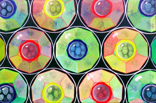 "Dudexahedron" original fine art by Janice Bartke Thompson "Dudexahedron" original fine art by Janice Bartke Thompson