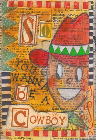 "So, You Wanna be a Cowboy" original fine art by Phyllis Harland "So, You Wanna be a Cowboy" original fine art by Phyllis Harland