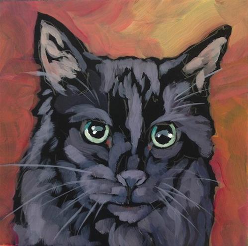 "March 16, Jinx!" original fine art by Kat Corrigan "March 16, Jinx!" original fine art by Kat Corrigan