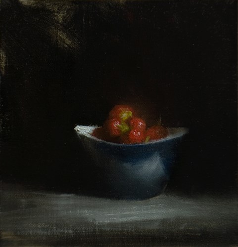 "Strawberry Bowl" original fine art by Neil Carroll "Strawberry Bowl" original fine art by Neil Carroll