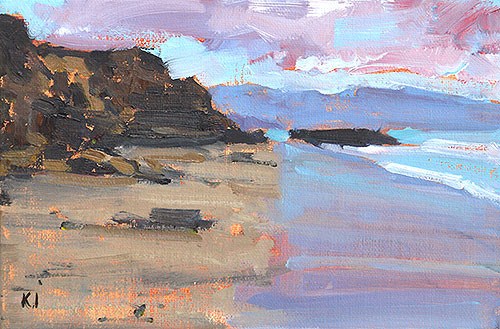 "Blacks Beach Painting" original fine art by Kevin Inman "Blacks Beach Painting" original fine art by Kevin Inman