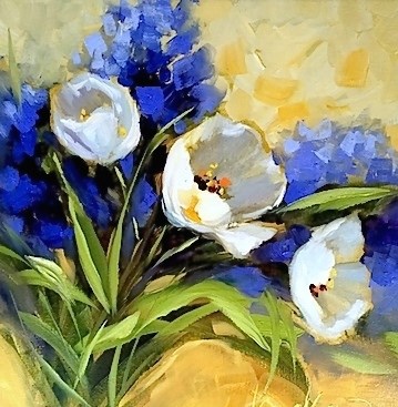 "French Dream Tulips and a Southern France Workshop" original fine art by Nancy Medina "French Dream Tulips and a Southern France Workshop" original fine art by Nancy Medina