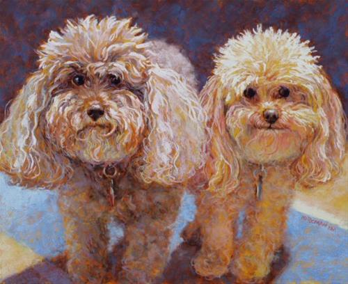 "Bella and Fuzz" original fine art by Rita Kirkman "Bella and Fuzz" original fine art by Rita Kirkman