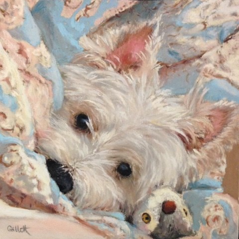 "Bedtime Buddies" original fine art by Cindy Gillett "Bedtime Buddies" original fine art by Cindy Gillett