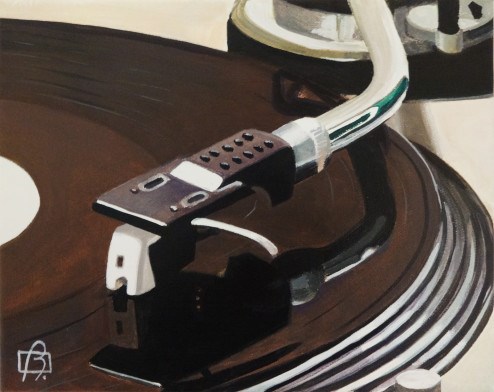 "Platine vinyle II" original fine art by Andre Beaulieu "Platine vinyle II" original fine art by Andre Beaulieu
