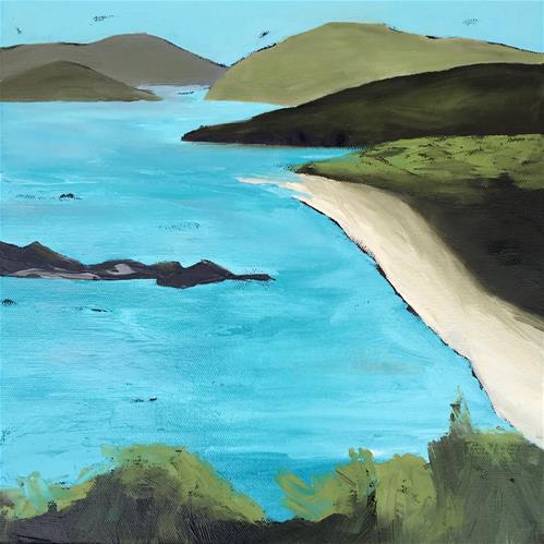 "Caribbean Turquoise" original fine art by Janet Bludau "Caribbean Turquoise" original fine art by Janet Bludau