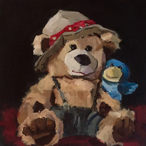 "I Have a Bluebird On My Shoulder" original fine art by Marcia Hodges "I Have a Bluebird On My Shoulder" original fine art by Marcia Hodges