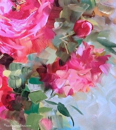 "Reading to My Mother the Poet - By Nancy Medina Art" original fine art by Nancy Medina "Reading to My Mother the Poet - By Nancy Medina Art" original fine art by Nancy Medina