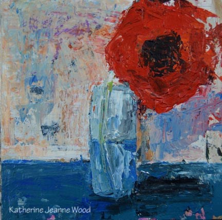"Floral Series No 23" original fine art by Katie Jeanne Wood "Floral Series No 23" original fine art by Katie Jeanne Wood