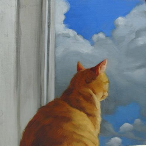 "Head in Clouds" original fine art by Diane Hoeptner "Head in Clouds" original fine art by Diane Hoeptner