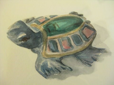 "Sea Turtle" original fine art by Priscilla Bohlen "Sea Turtle" original fine art by Priscilla Bohlen
